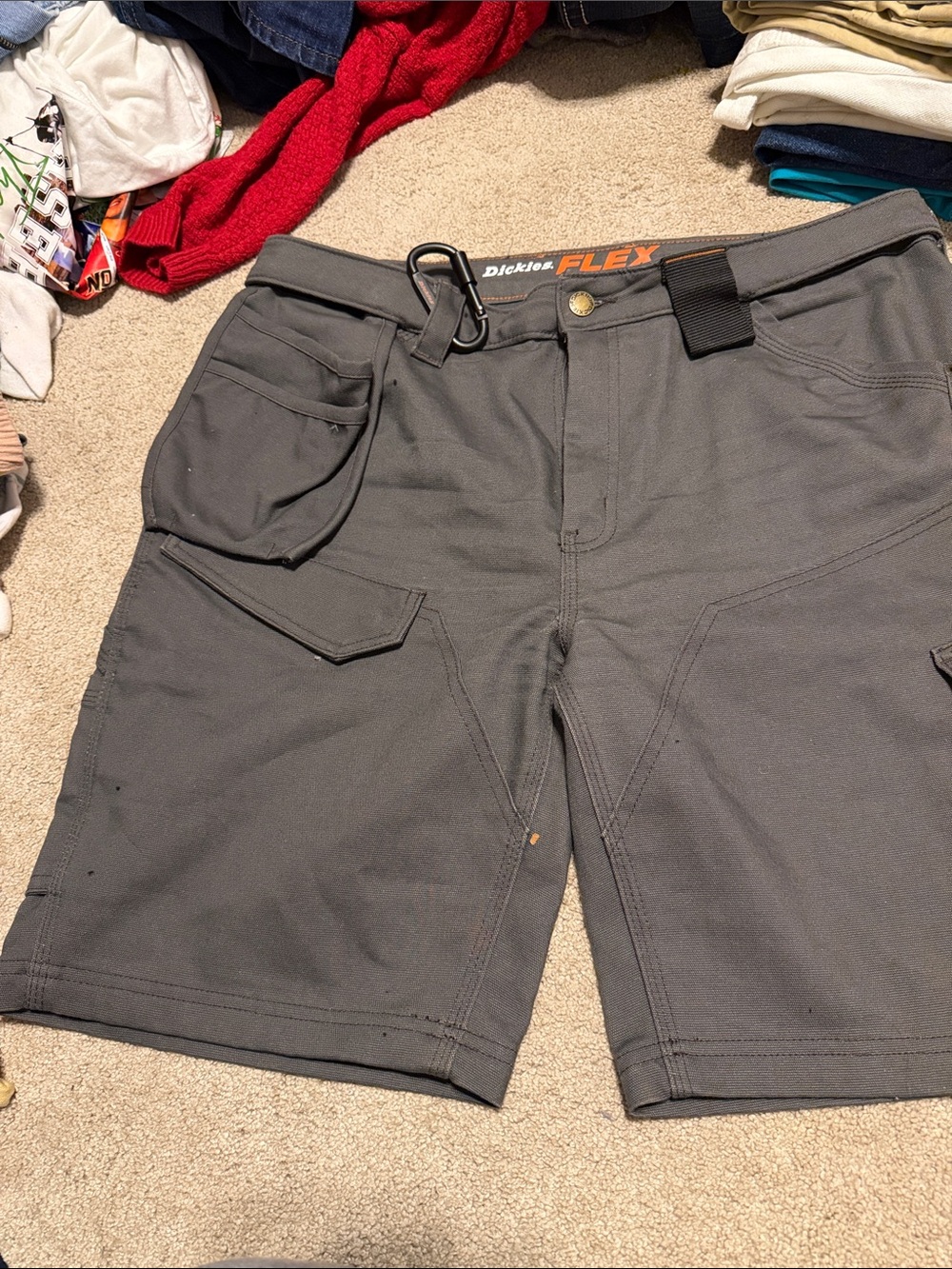 Dickies FLEX Men's Gray Cargo Work Shorts